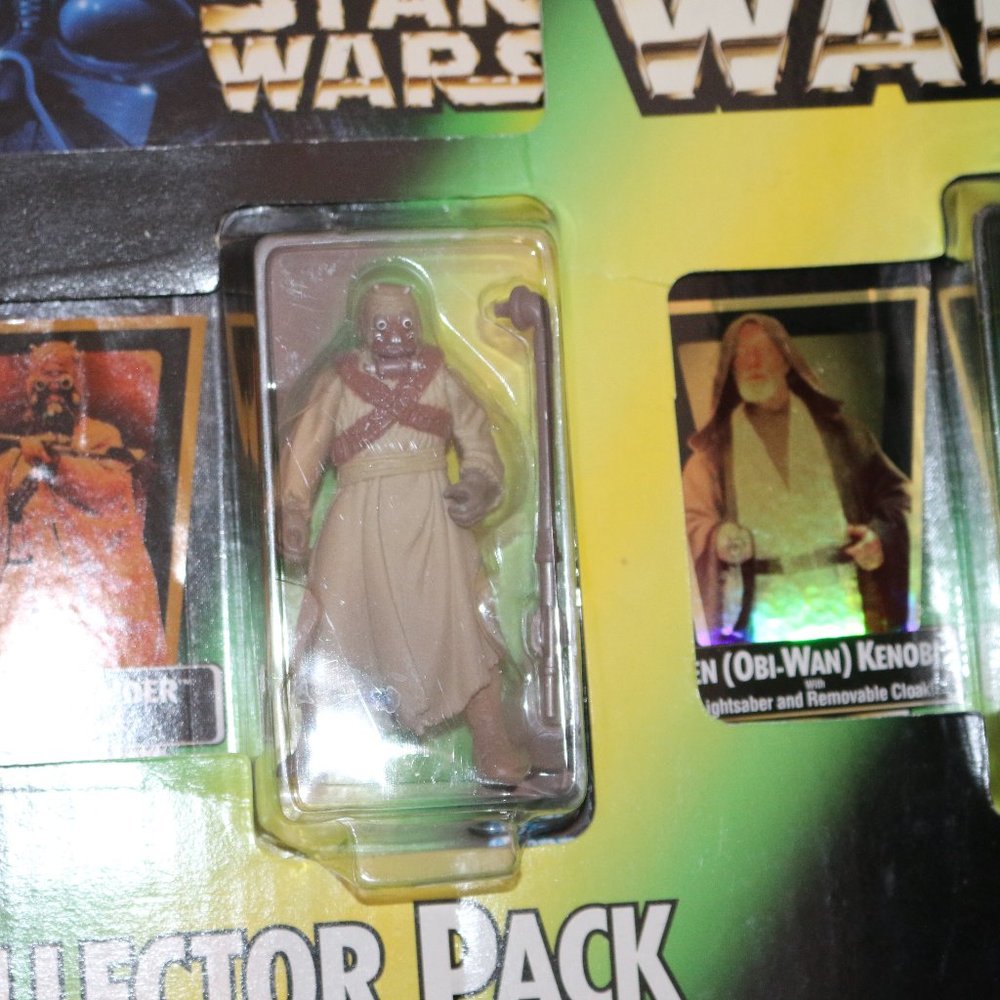 New Nip - Star Wars Figure Collector 3 Pack - Obi Wan, Tusken, Luke Storm Potf O