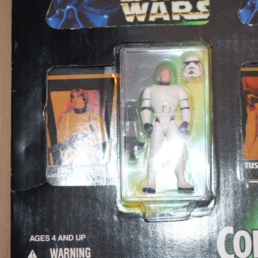 New Nip - Star Wars Figure Collector 3 Pack - Obi Wan, Tusken, Luke Storm Potf O