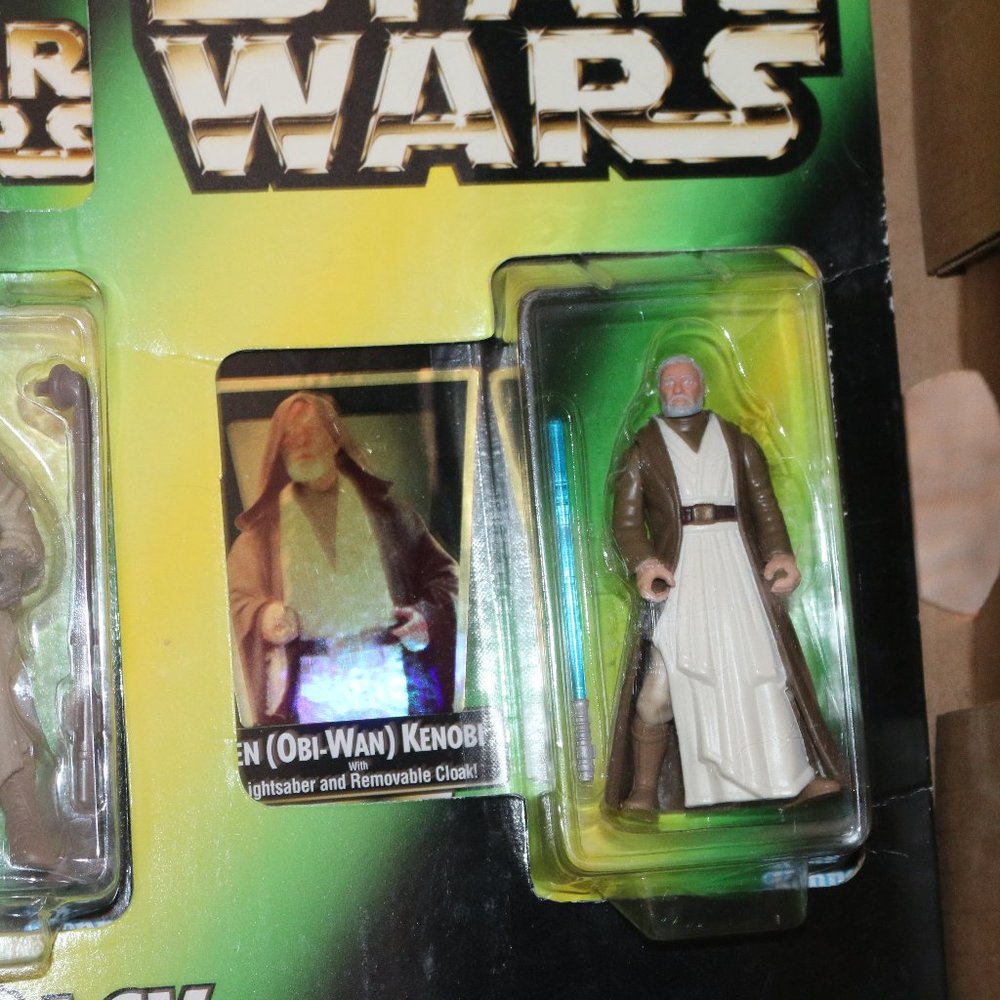 New Nip - Star Wars Figure Collector 3 Pack - Obi Wan, Tusken, Luke Storm Potf O