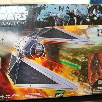 New Star Wars Rogue One Tie Striker W/ Tie Fighter Pilot Figure & Nerf Darts #2