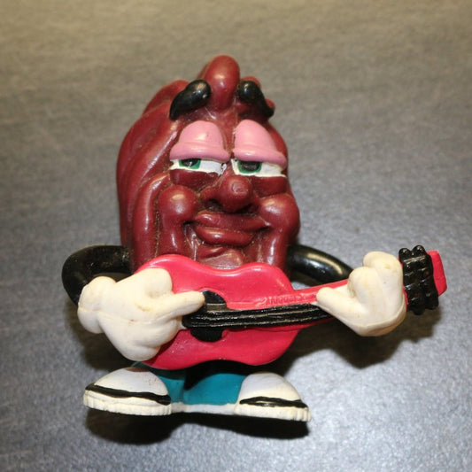 1988 Hardees California Raisins Pvc Figure With Guitar Vintage Music Collectible