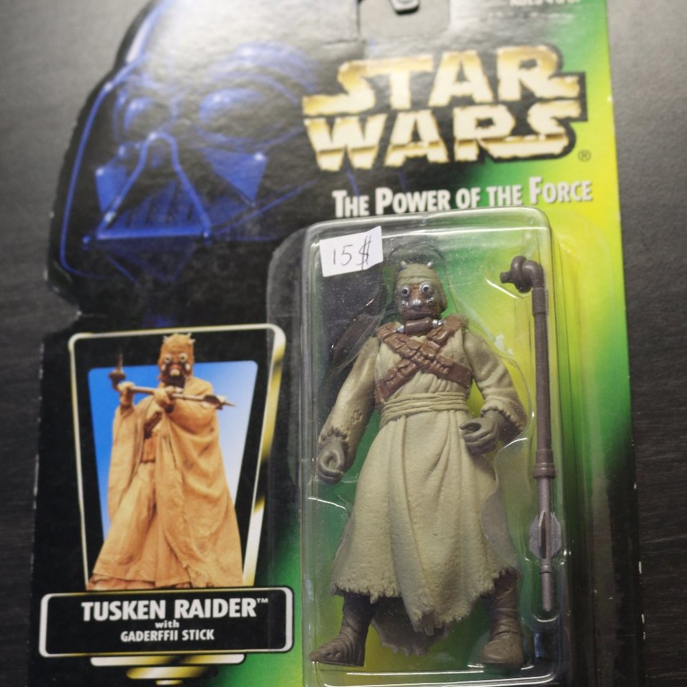 Carded Kenner Star Wars The Power Of The Force Tusken Raider Action Figure 3.75