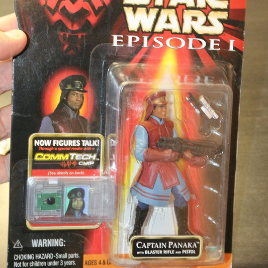 Star Wars Episode I Captain Panaka 3.75" Action Figure 1999 Commtech New