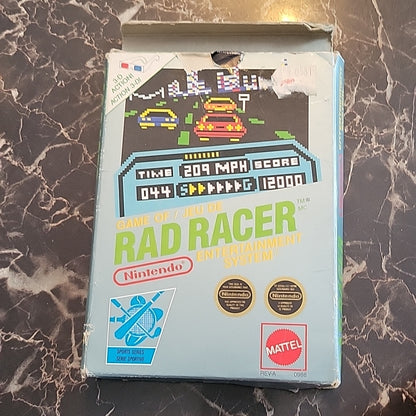 Box Only!! Rad Racer (Nintendo Entertainment System, 1989)