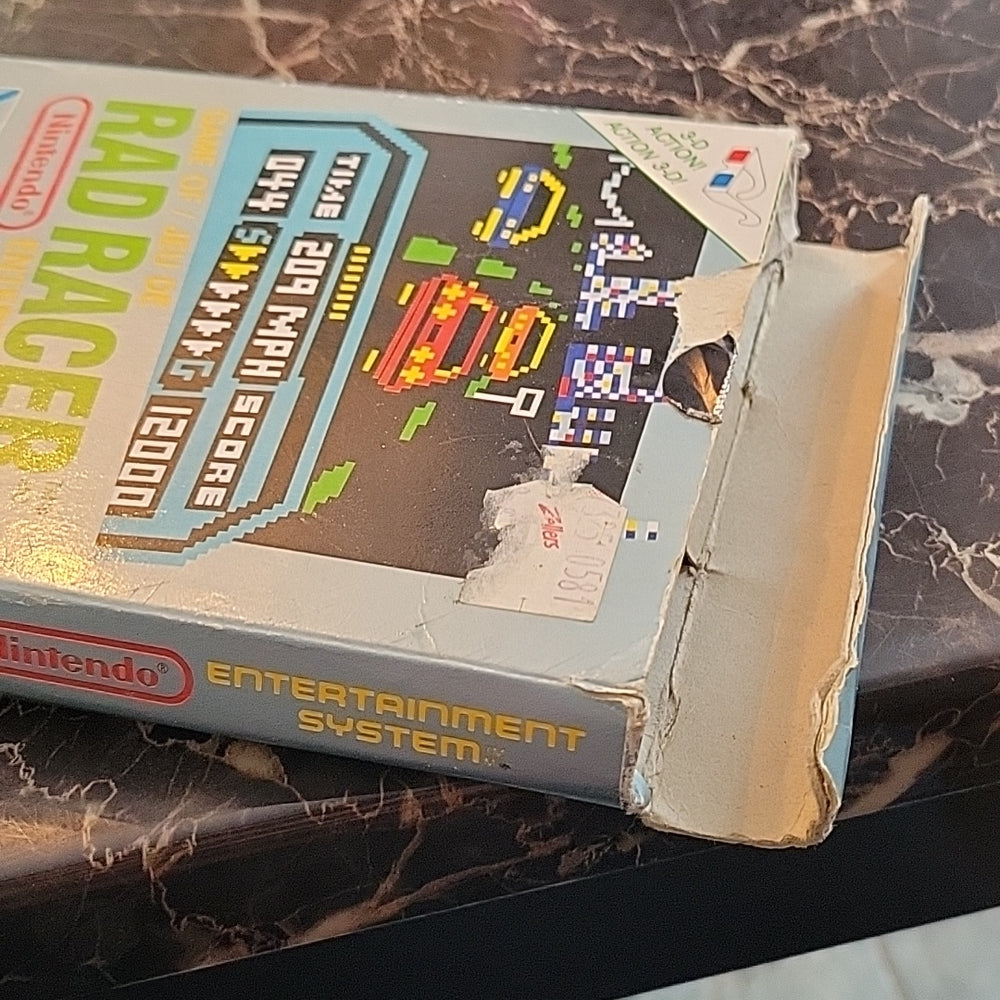 Box Only!! Rad Racer (Nintendo Entertainment System, 1989)