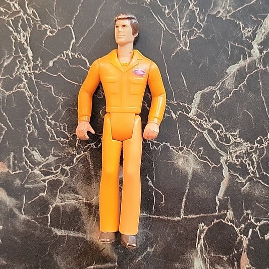 Vintage Tonka Play People Orange Jump Suit 3 3/4" Action Figure 1979 Mecano