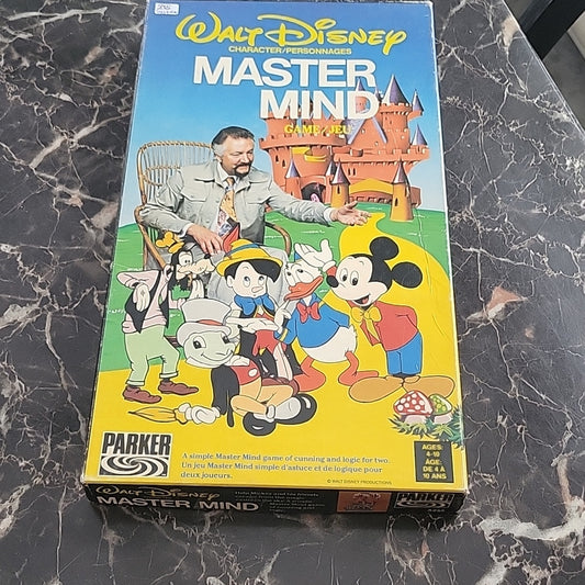 Vintage 1978 Walt Disney Mastermind Board Game 100% Complete Excellent On Tray