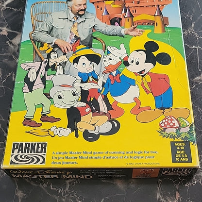 Vintage 1978 Walt Disney Mastermind Board Game 100% Complete Excellent On Tray