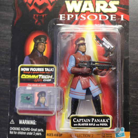 Hasbro Star Wars Captain Panaka W/Blaster Rifle And Pistol 1999 Action Figure