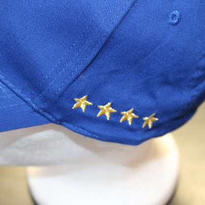 Italia Italy Flag Emblem Gold Stars Blue Baseball Cap Hat