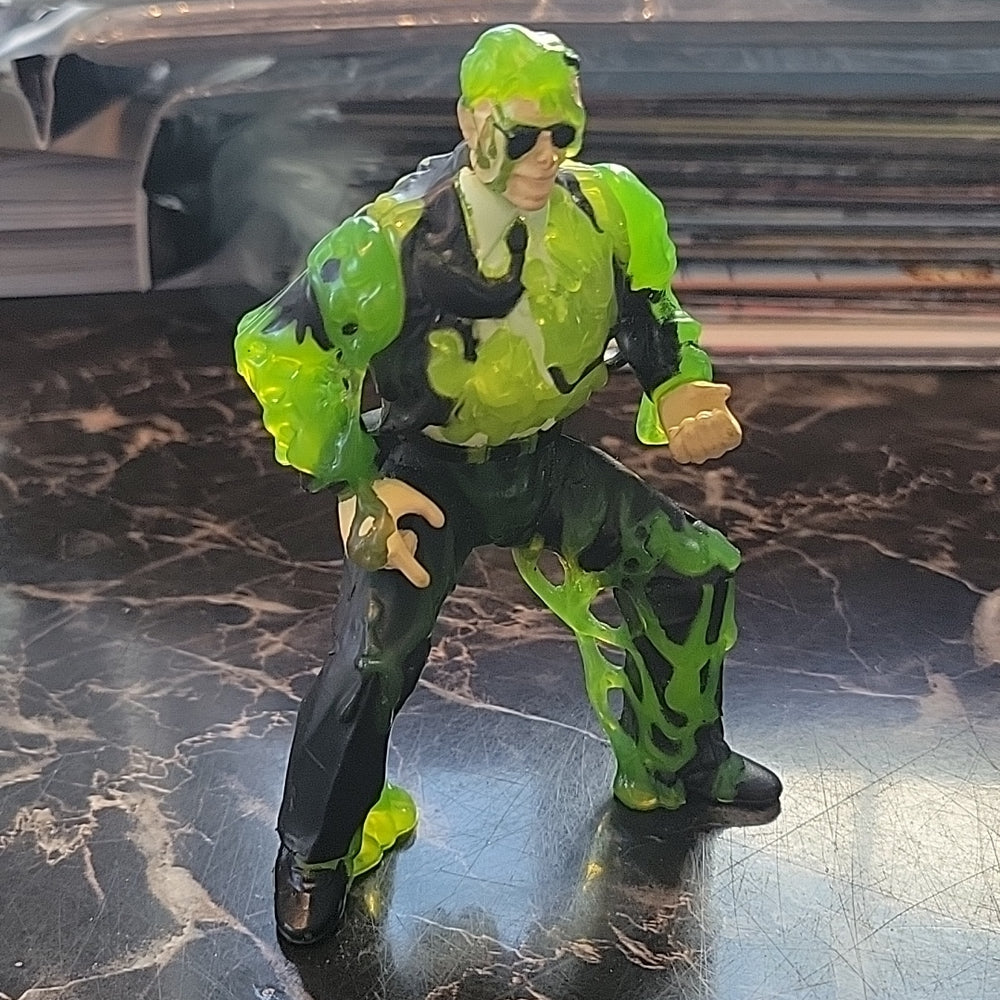 Vintage 1996 Gti Men In Black Slime Fighting Agent Kay Action Figure Green Slime