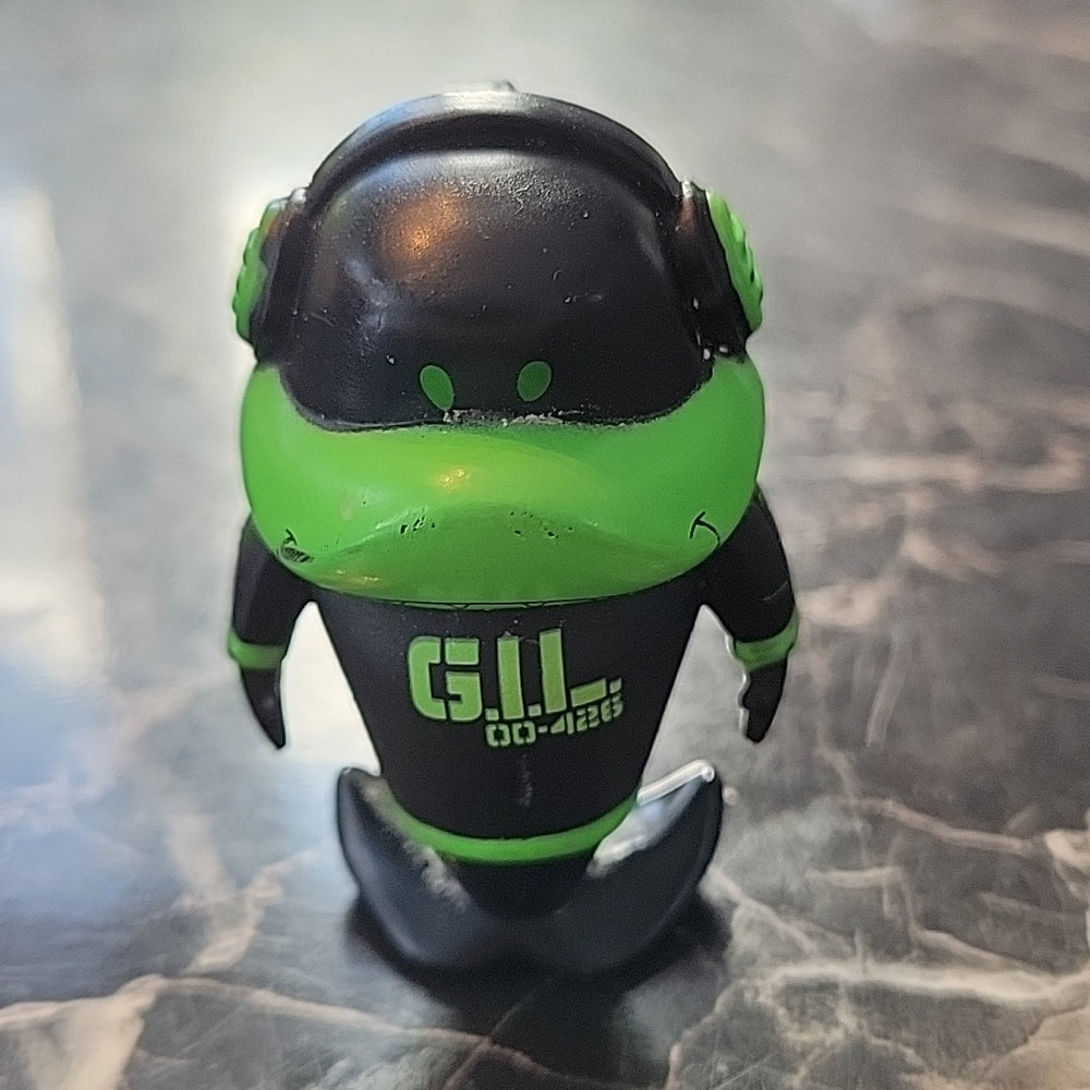 G.I.L. 00-426 Figure Rtr-Pw 2"Inch Tall Figure Green & Green Pvc Toy W/ Earphone