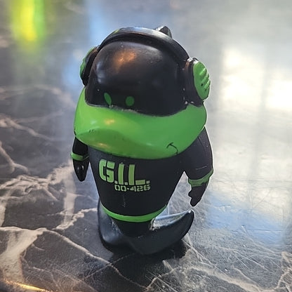 G.I.L. 00-426 Figure Rtr-Pw 2"Inch Tall Figure Green & Green Pvc Toy W/ Earphone