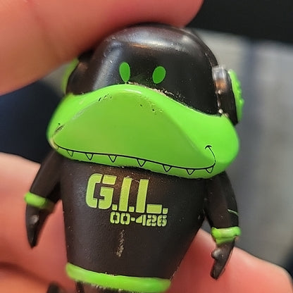 G.I.L. 00-426 Figure Rtr-Pw 2"Inch Tall Figure Green & Green Pvc Toy W/ Earphone