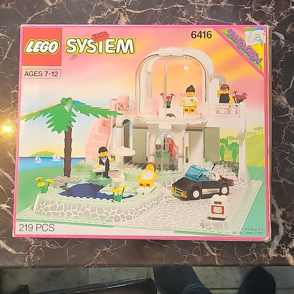 Lego 6416 Paradisa Poolside Paradise , Lego 1992 ""Empty Box Only""