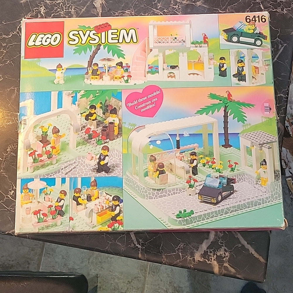 Lego 6416 Paradisa Poolside Paradise , Lego 1992 ""Empty Box Only""