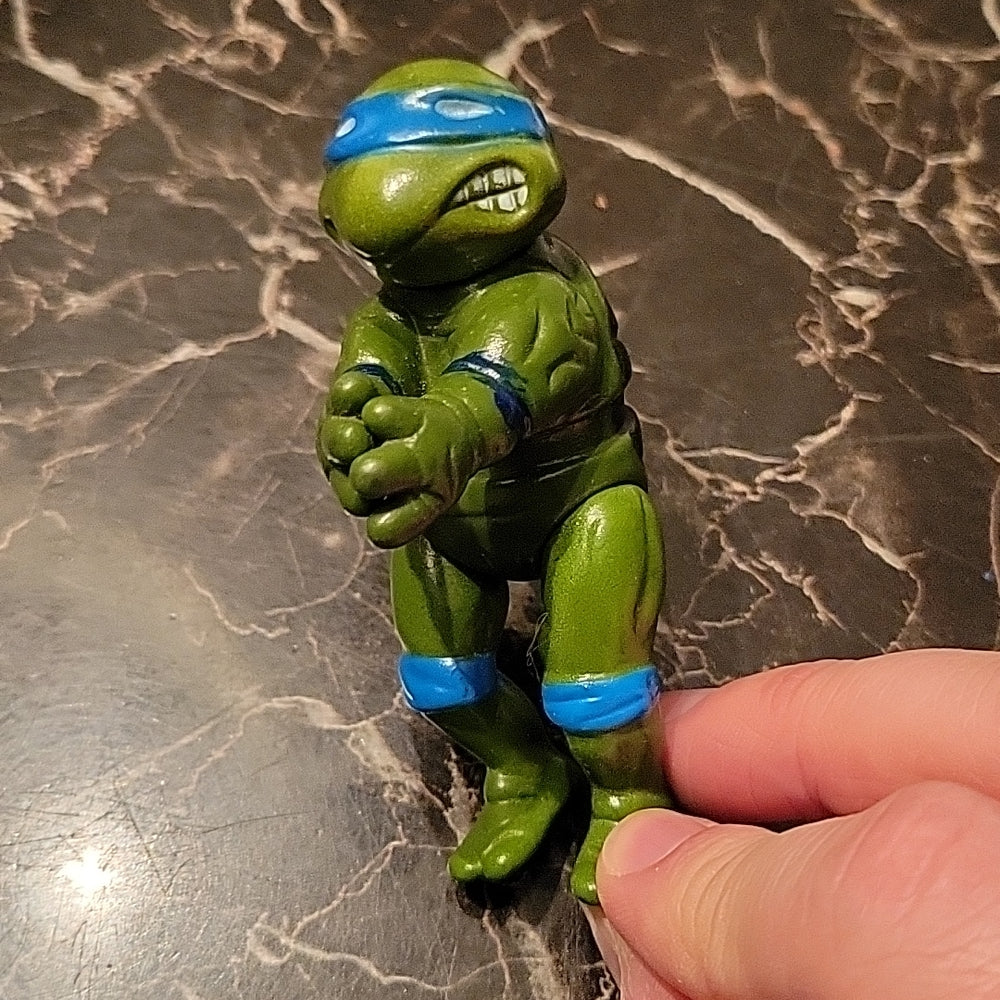 Teenage Mutant Ninja Turtles Leonardo Clip Scaler Vtg 3.5" Figure Tmnt Vintage 2