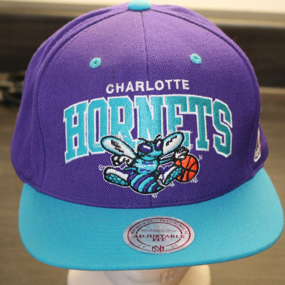 Charlotte Hornets Baseball Cap Hat Snapback Mitchell & Ness Hardwood Classics