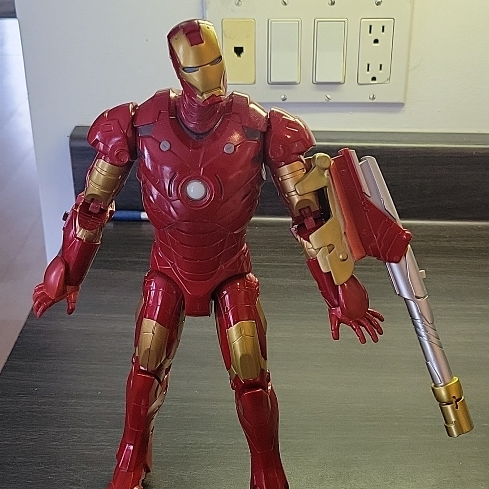 Iron Man 12Inch  Action Figure Toy Sound 2007 Mark Marvel Super Heros