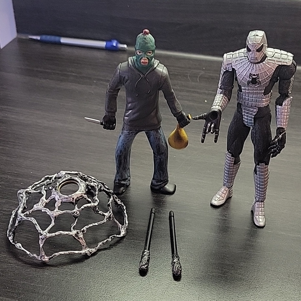 Spider-Man Classics Web-Trap Figure Set Missile Launching Action  2005 Toybiz