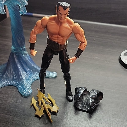 Marvel Legends Series 2 Namor Action Figure With Base & Part Trident 2002 Toy