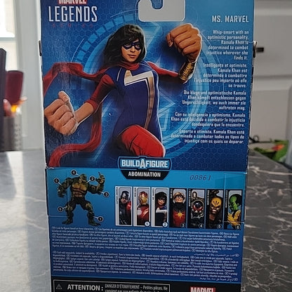 Marvel Legends Hasbro Abomination Gamerverse Baf Ms Marvel 6" Action Figure New