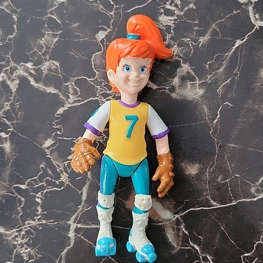 1990 Burger King Kid'S Club Boomer Roller Skating 4.5” Action Figure (A)