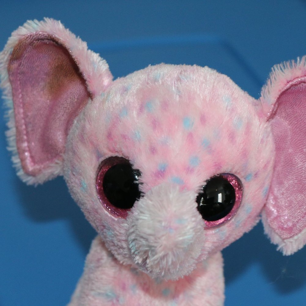 Ty Beanie Boos Ellie The Pink Elephant Plush 6" Stuffed Toy