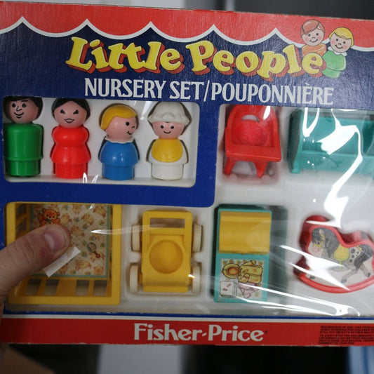 Vintage Fisher-Price Little People Play Family Nursery Set #0761 Complete In Box