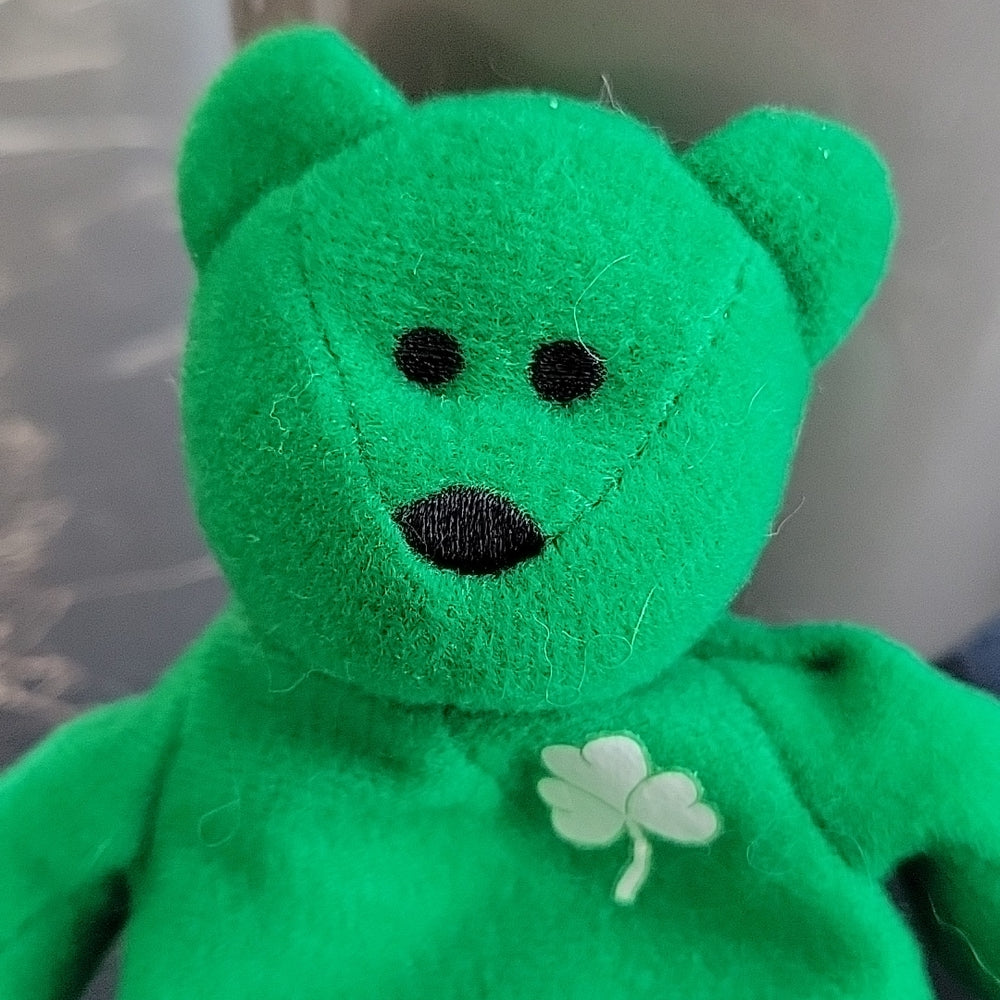 Green irish 2024 beanie baby