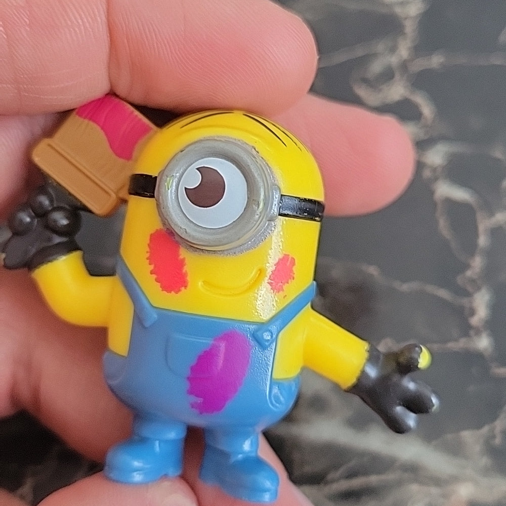 Minion Figure Mini Toy Paint Painting Artist Cute