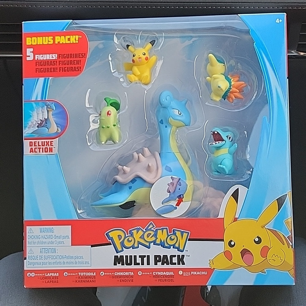 Pokemon Battle Feature 5 Figures Multi Pack Lapras Jazwares Limited