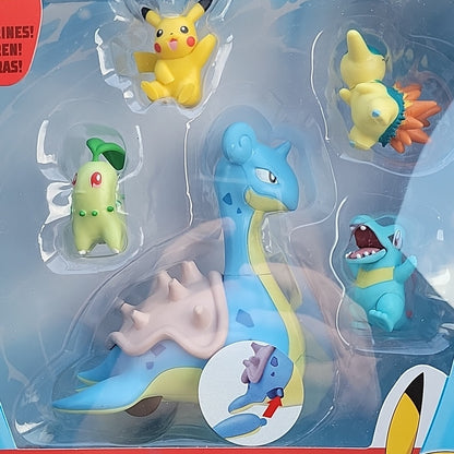 Pokemon Battle Feature 5 Figures Multi Pack Lapras Jazwares Limited