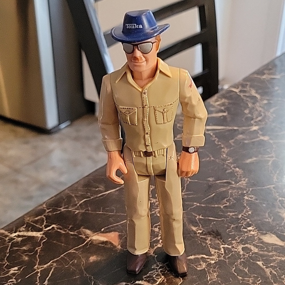 Vintage 1979 "Big Duke", 8" Tonka Bronco Driver Action Figure, Man With Glasses