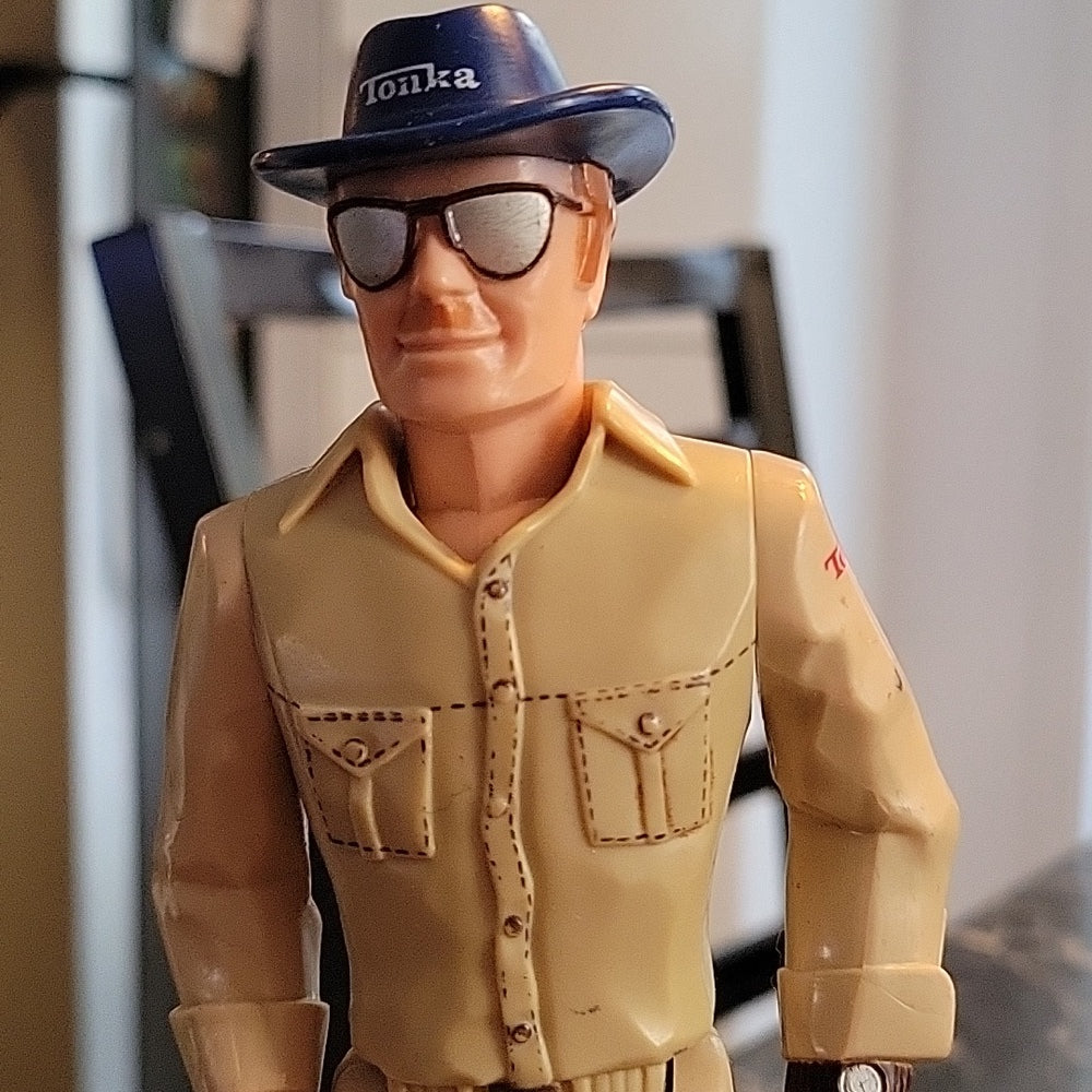 Vintage 1979 "Big Duke", 8" Tonka Bronco Driver Action Figure, Man With Glasses