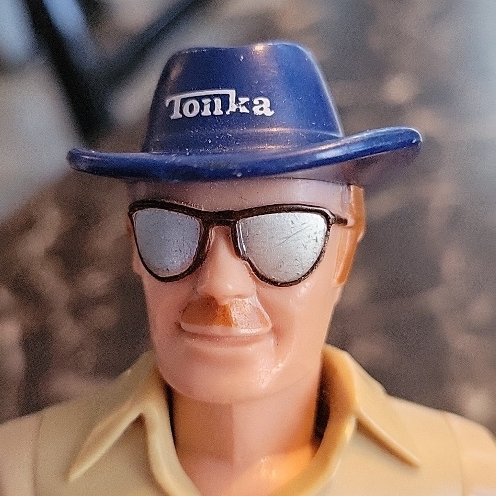 Vintage 1979 "Big Duke", 8" Tonka Bronco Driver Action Figure, Man With Glasses