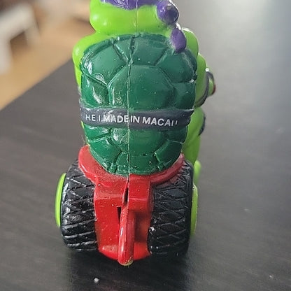 Tmnt Donatello Made In Macau "Dudes" On The Side Keychain/Ornament 1990S Htf Wow